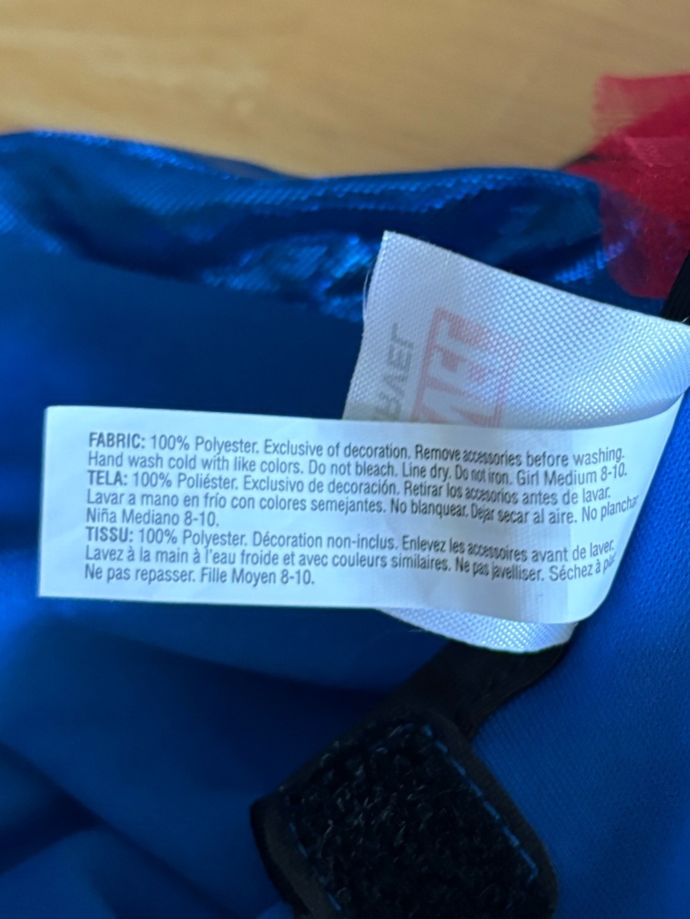 Marvel Girls Red and Blue Spider-Themed Dress Costume size 8-10 - Picture 5 of 5
